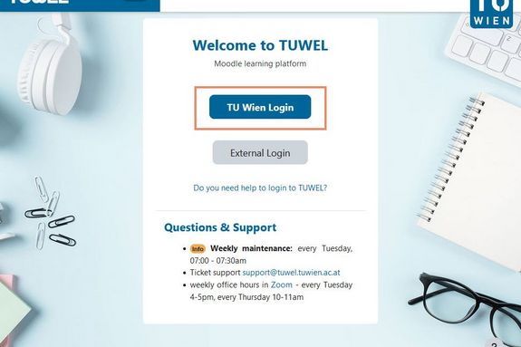 TU Wien login in TUWEL