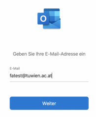 Eingabe Mailadresse