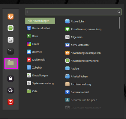 Screenshot 1 Mint Screenshot 1 Mint: Opening the File Explorer