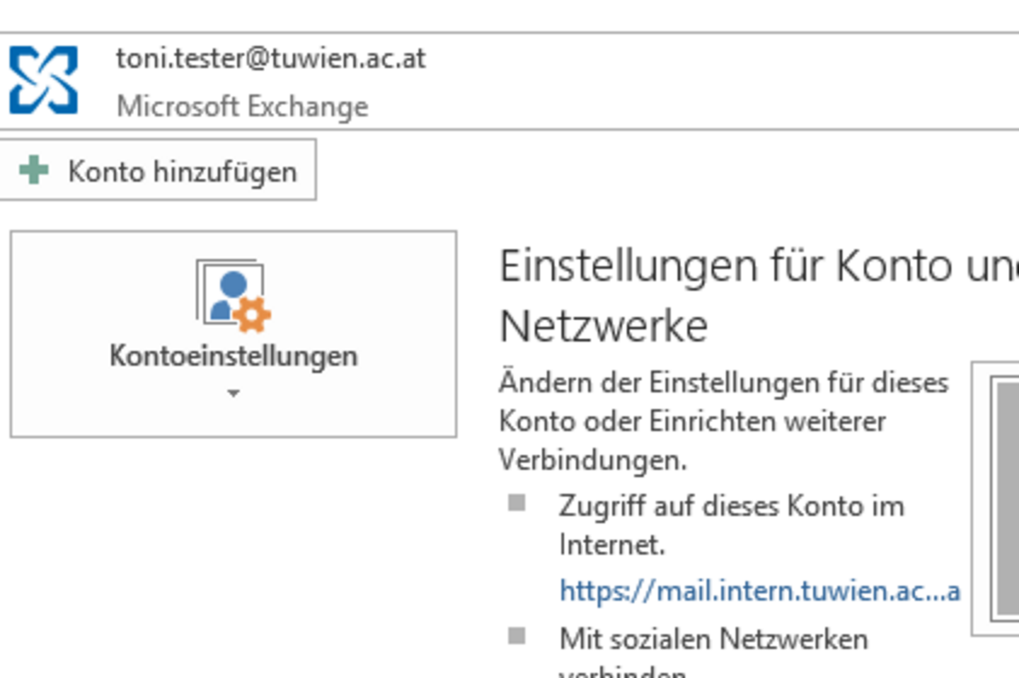 Screenshot: Automatic replies