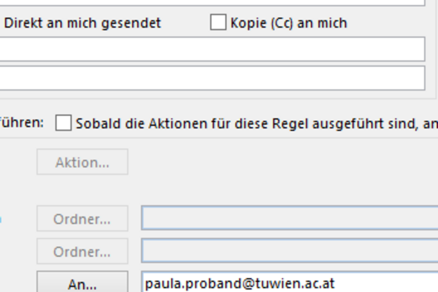 Screenshot: Edit rules
