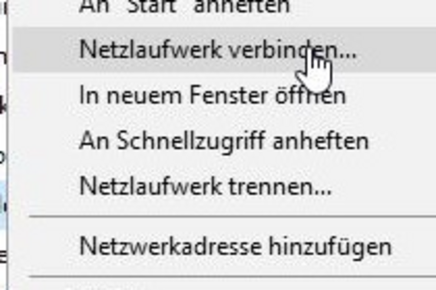 Screenshot Windows10: Connect network drive Screenshot Windows10: Connect network drive