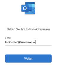 E-Mail Adresse eingeben