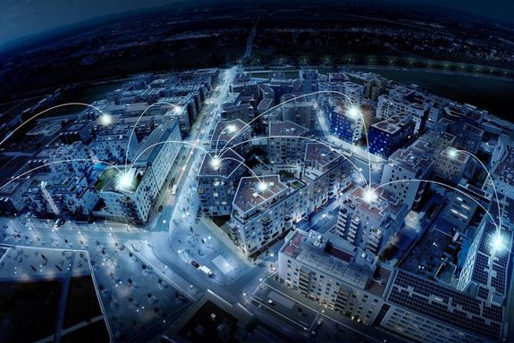Smart City aus der Vogelperspektive