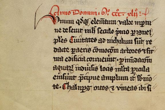 “In the same year, in early September, around the feast of St. Bartholomew, Lake Constance and the surrounding rivers rose so sharply due to the persistent and exceptionally heavy rains that they overflowed their usual banks to such an extent that once again caused extensive damage, danger, and hardship.”