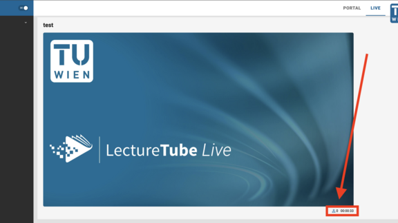 screenshot von Livestreamseite