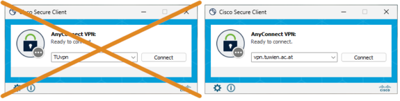 Cisco Secure Client server name