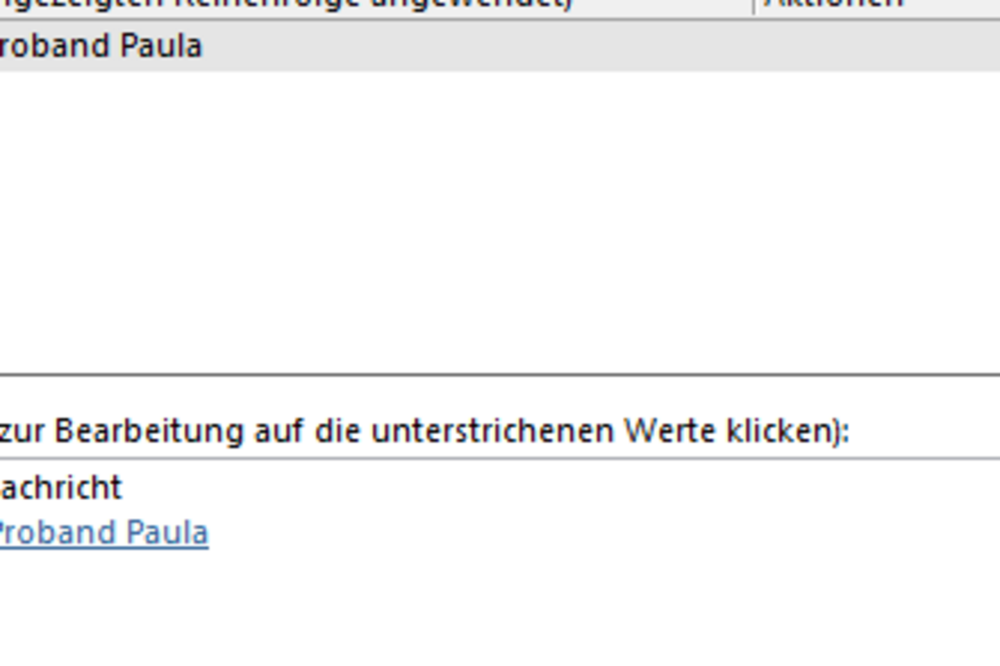 Screenshot: Completion of the forwarding