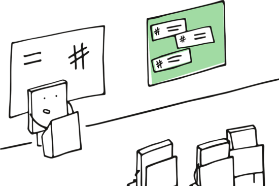 [Translate to English:] zwei präsentationen gleichzeitig