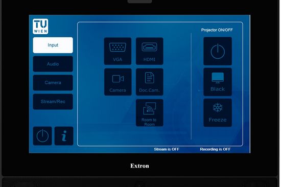 Touchpanel nach startem
