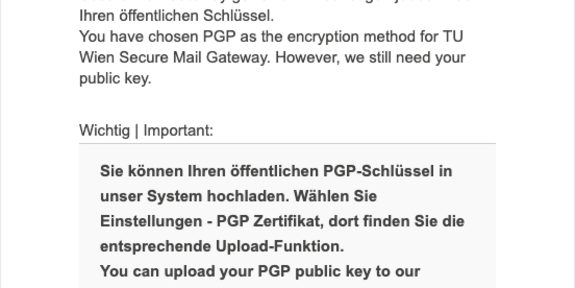PGP ausgewählt
