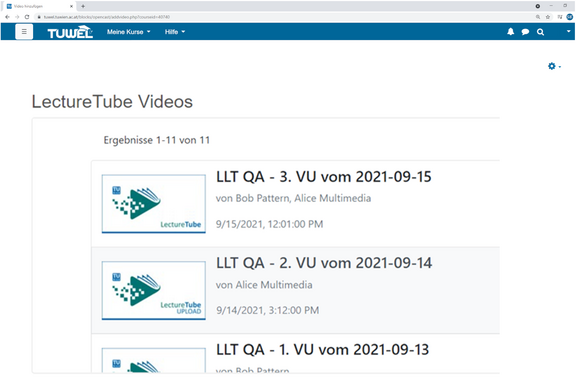 LectureTube recording series
