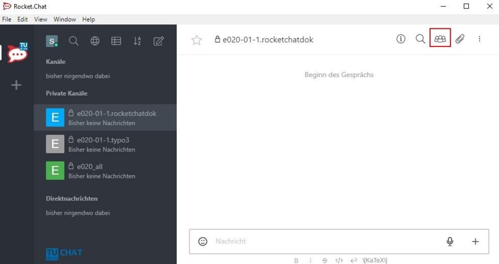 Screenshot: Mitglieder