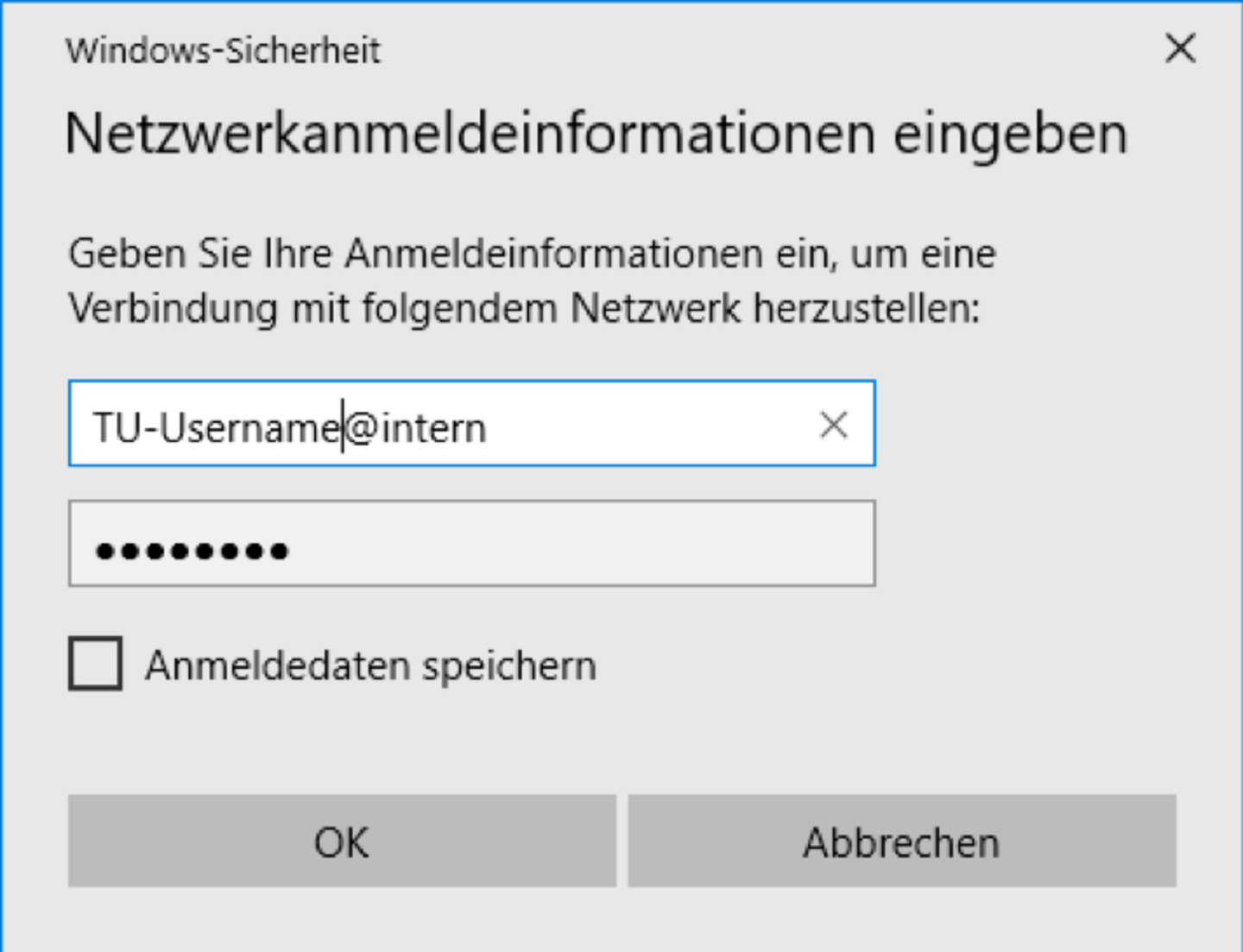 Screenshot zum im Text angeführten Anleitungsschritt "Benutzer_innenname und Passwort eingeben"