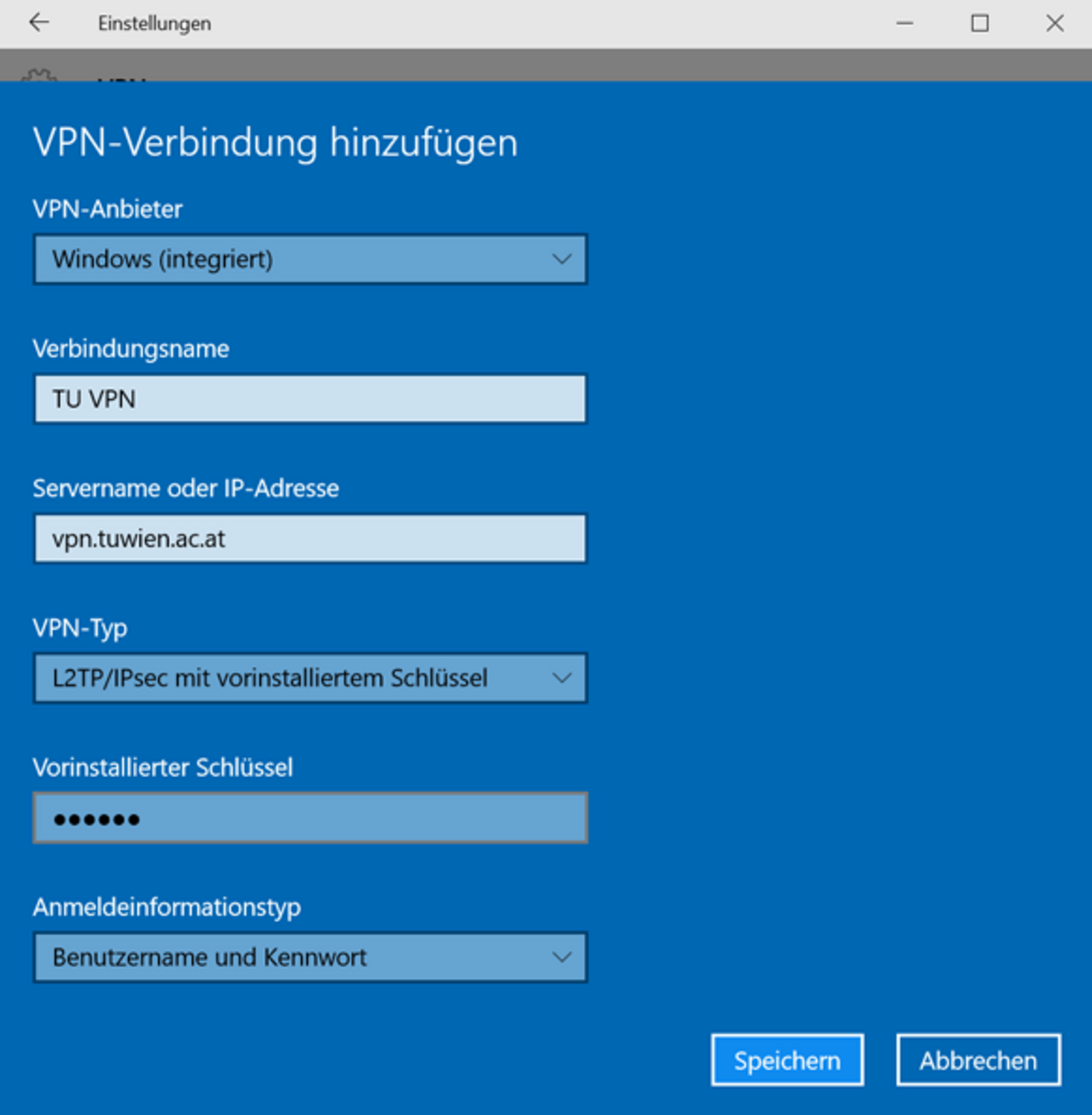 Screen: Anleitung