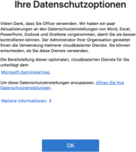 Datenschutzoptionen
