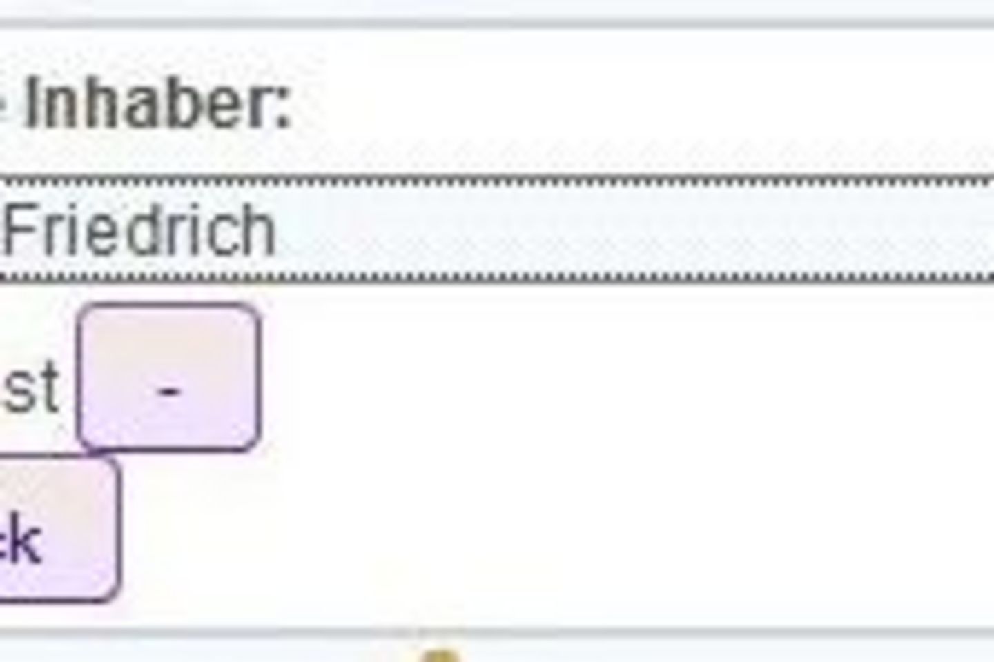 Screenshot: Modify additional owners