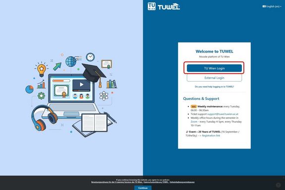 TU Wien login in TUWEL
