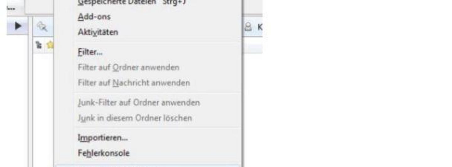 Screeshot für Thunderbird 3.1.7 Screen: Anleitung Thunderbird