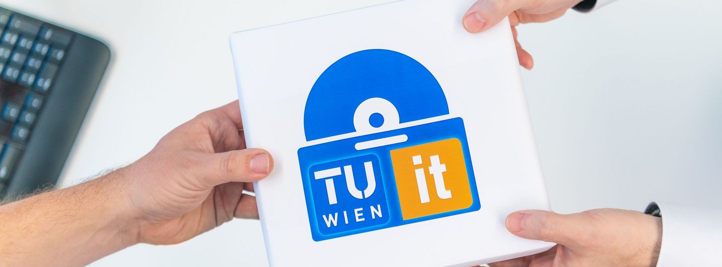 Hands hand over software CD