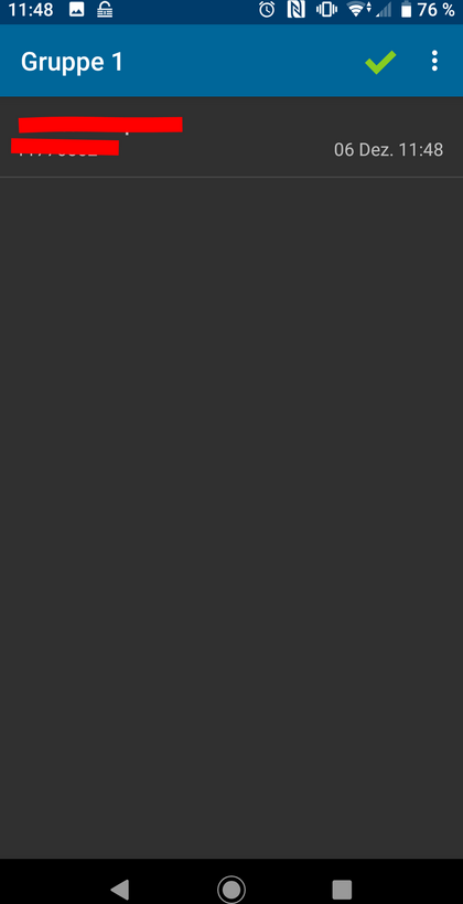 Gruppenmitglieder Screenshot: Hier sind die Gruppenmitglieder angeführt.