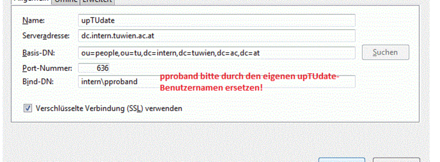 configuration settings