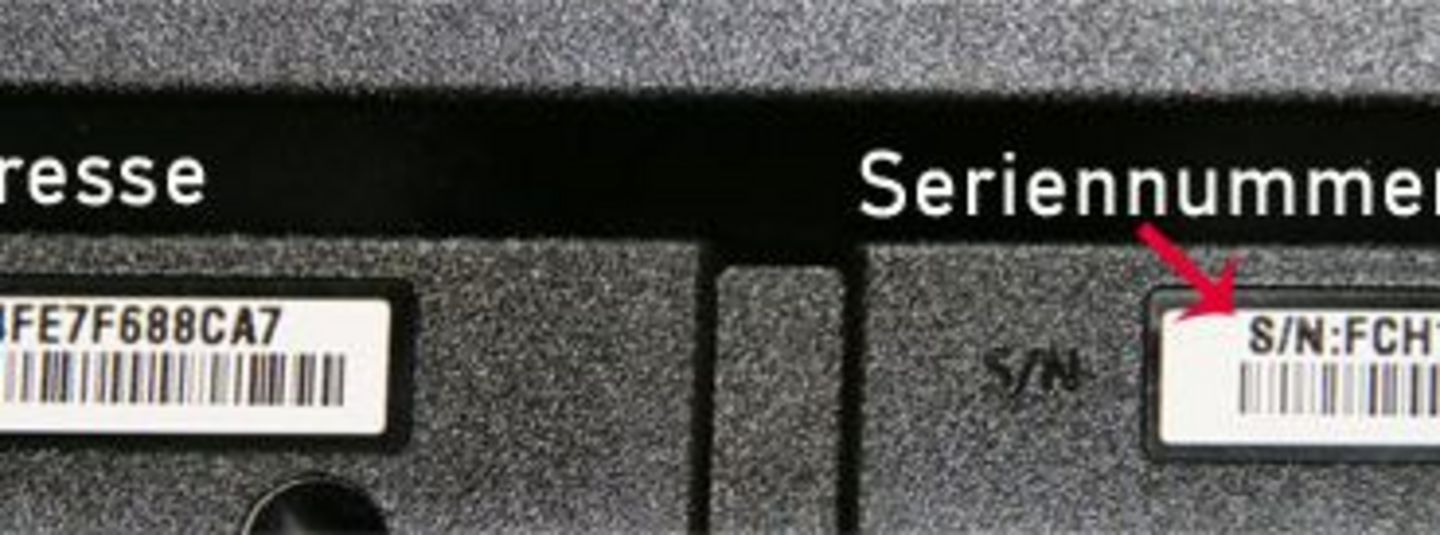 Image of serial number