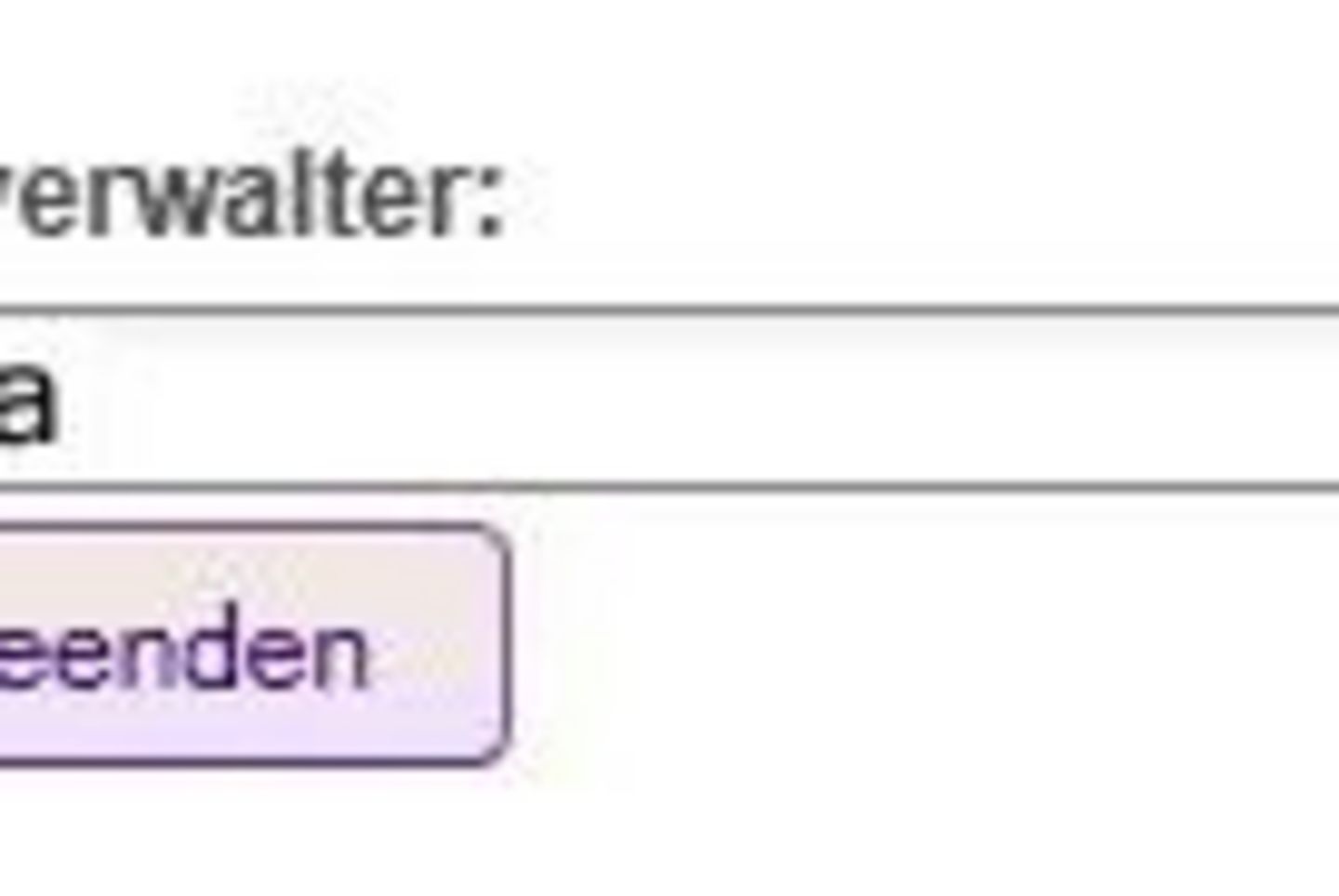 Screenshot: Modify additional profile administrators