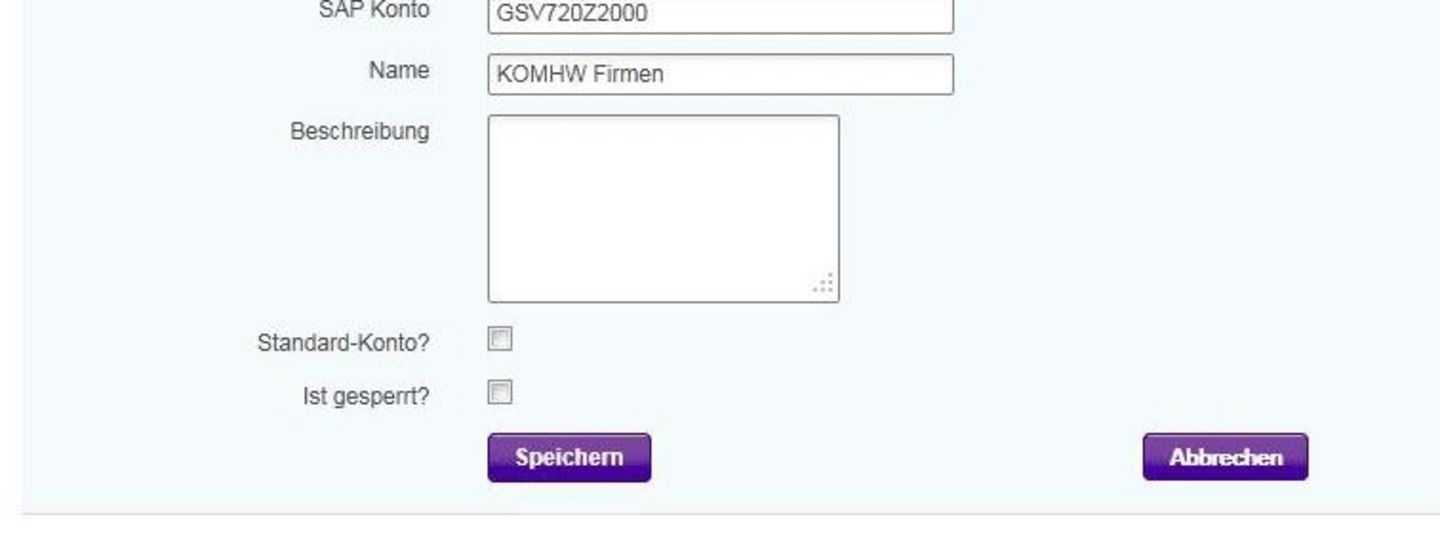 Screenshot Konto ändern Screen: Anleitung