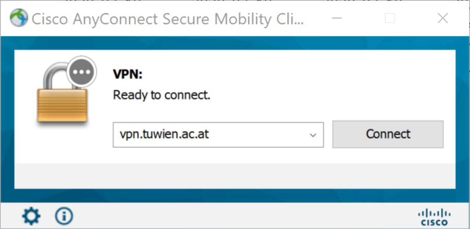 VPN Client Ready to connect