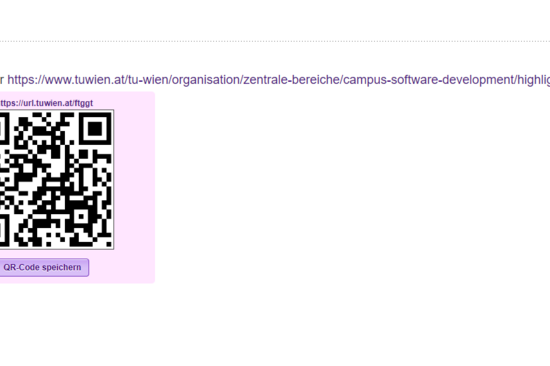 Screenshot von QR-Code