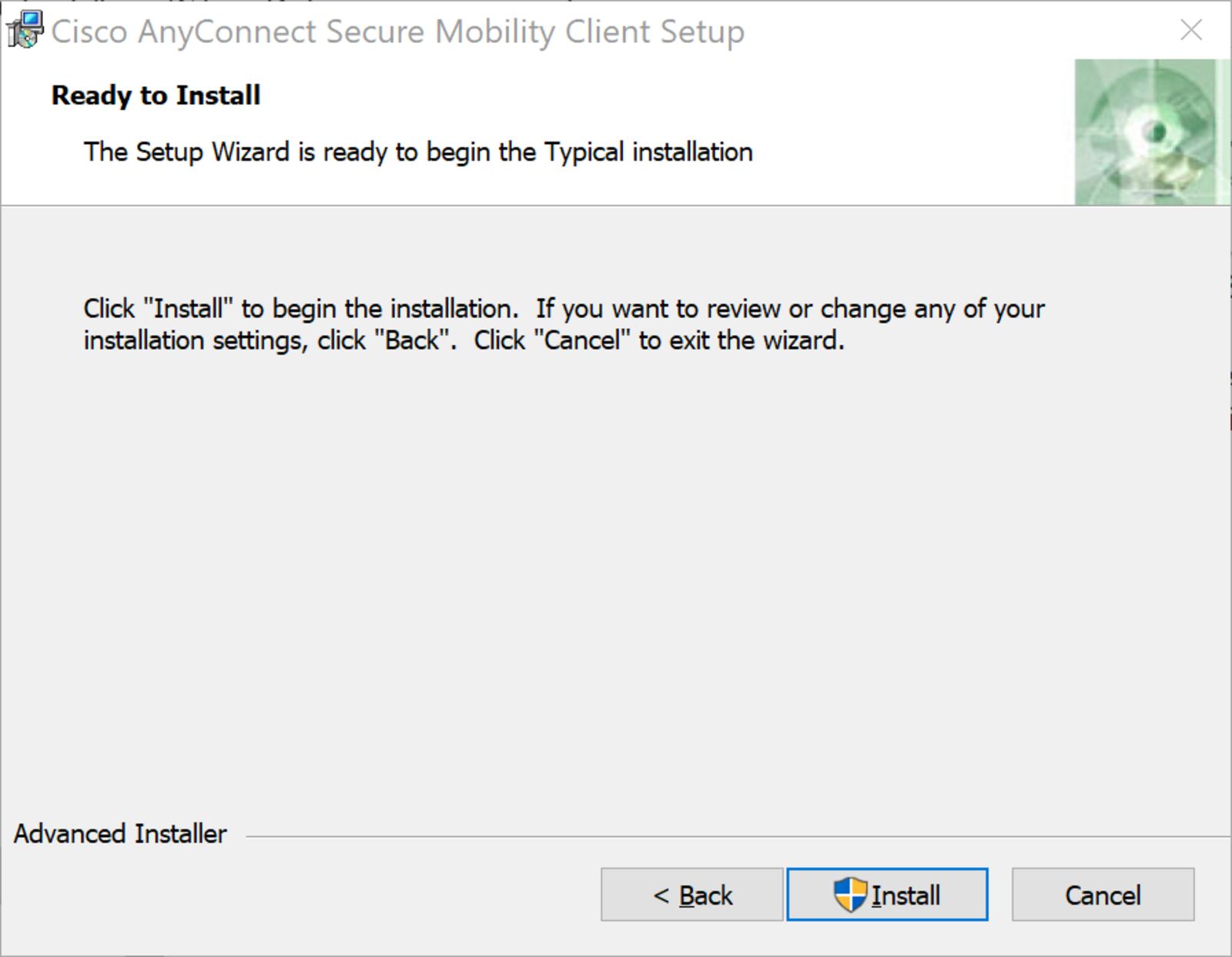 AnyConnect Secure Mobility Client Setup