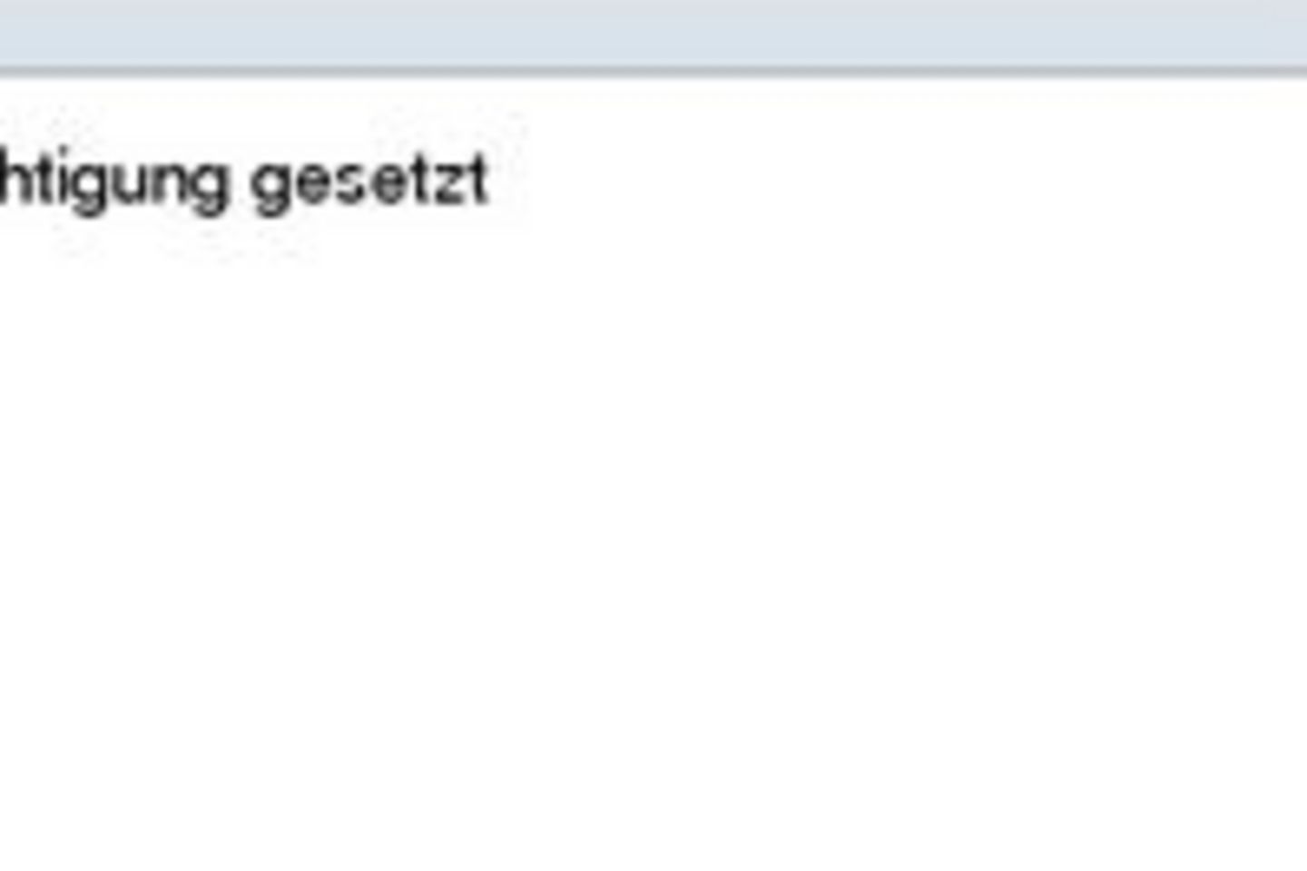 Telefonansicht Berechtigung gesetzt Screenshot: Berechtigung gesetzt und beenden