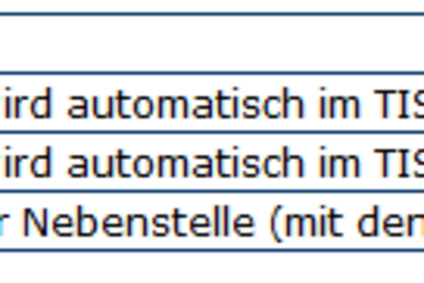 Übersicht Funktionen und ihre Bedeutung TUphone