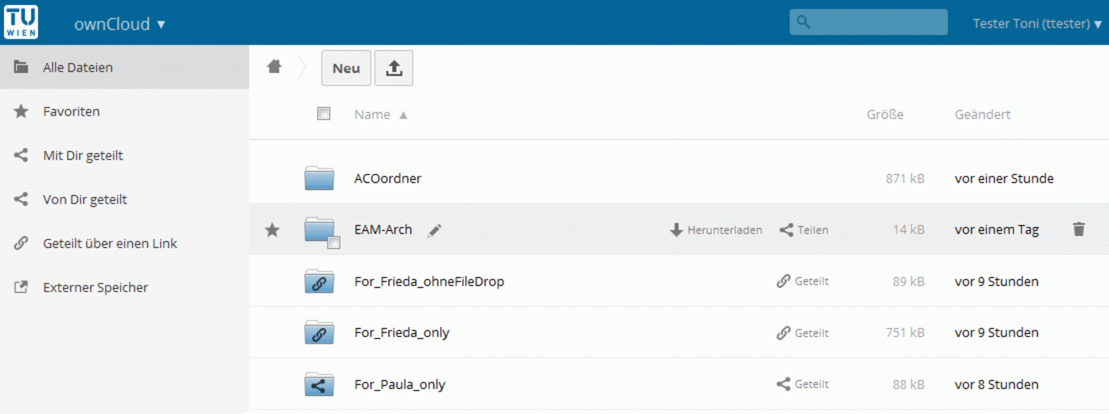 Screen: Anleitung Owncloud